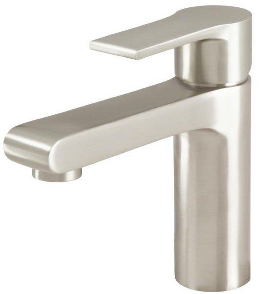 Gerber Plumbing Brushed Nickel Single Handle Monoblock Bathroom Sink Faucet Lever Handle 