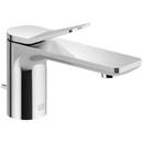 Single Handle Monoblock Bathroom Sink Faucet in Platinum Matte