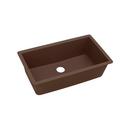 33 x 18-7/16 in. No Hole Composite Single Bowl Undermount Kitchen Sink in Mocha