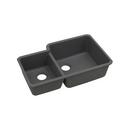 33 x 20-11/16 in. No Hole Composite Double Bowl Undermount Kitchen Sink in Dusk Grey