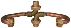1 x 5-9/16 in. Solder Swivel Brass and Copper Water Service Meter Setter