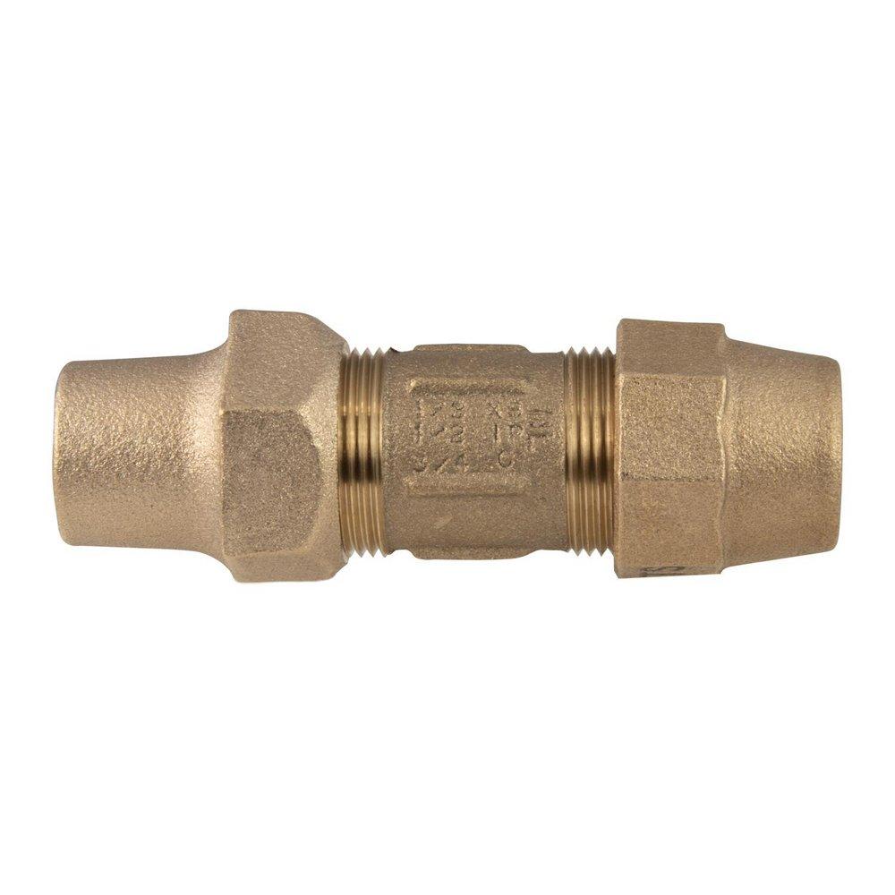 Ford Meter Box Flare Copper x CTS Grip Joint Water Service Brass Coupling 