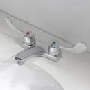 Speakman Polished Chrome 0.5 gpm 2-Hole Counter Mount Centerset Lavatory Faucet with Double Wrist Blade Handle 