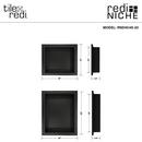 Black *CVR* DBL NICHE SET W/ 1 RN1614S & 