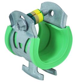 1-1/2 in. Zinc Magnesium Steel and Rubber Strut Pipe Clamp
