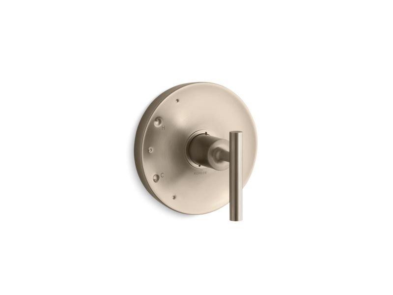KOHLER Vibrant Brushed Bronze Single Handle Pressure Balancing Valve Trim 