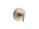 KOHLER Vibrant Brushed Bronze Single Handle Pressure Balancing Valve Trim 