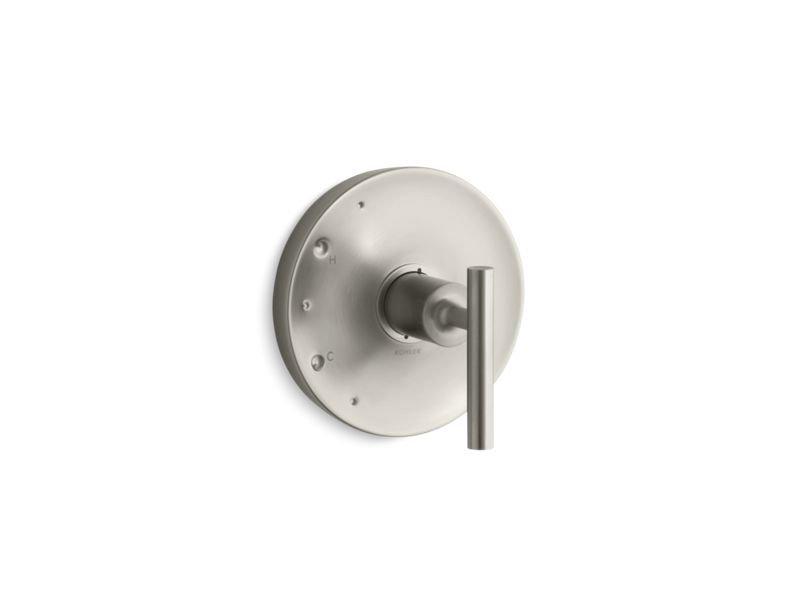 KOHLER Vibrant Brushed Nickel Single Handle Pressure Balancing Valve Trim 