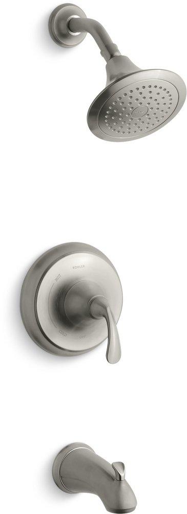 KOHLER Vibrant&reg; Brushed Nickel Single Handle Single Function Bathtub & Shower Faucet (Trim Only) 