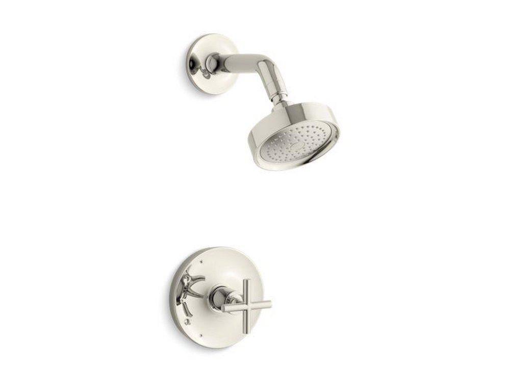 KOHLER Vibrant&reg; Polished Nickel Single Handle Single Function Shower Faucet (Trim Only) 