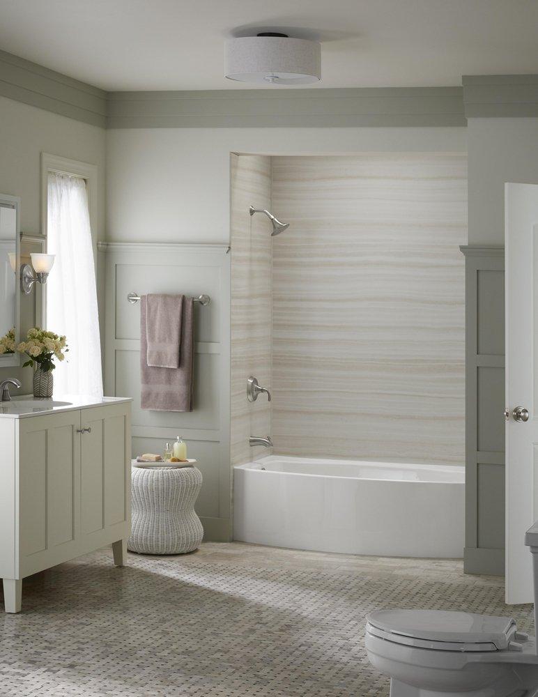 KOHLER Polished Chrome Single Handle Single Function Bathtub & Shower Faucet (Trim Only) 