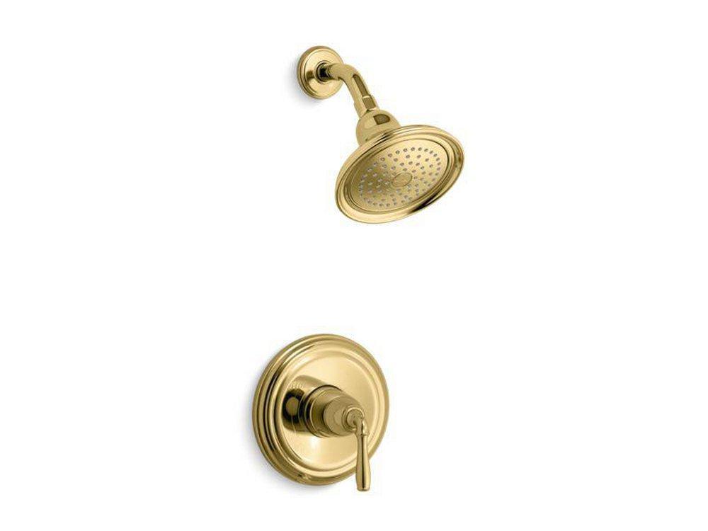 KOHLER Vibrant&reg; Polished Brass Single Handle Single Function Shower Faucet (Trim Only) 