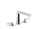 Two Handle Roman Tub Faucet in Polished Chrome