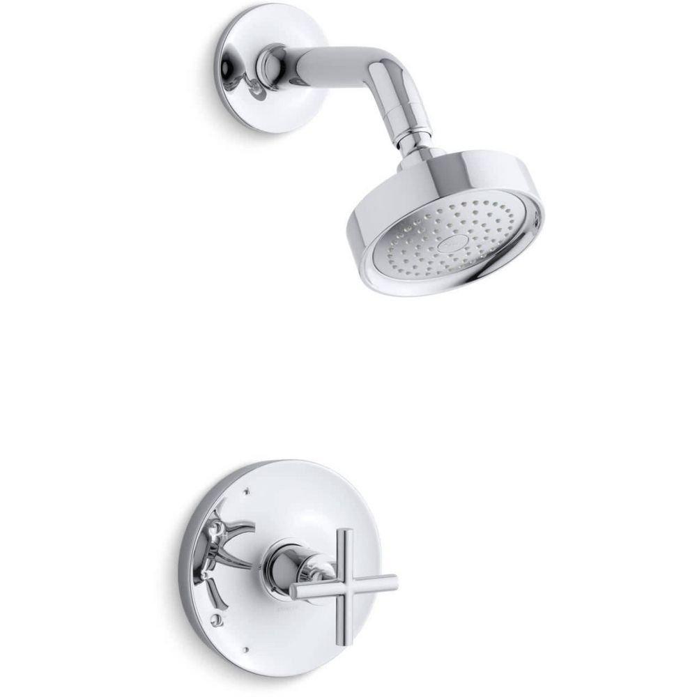 KOHLER Polished Chrome Single Handle Single Function Shower Faucet (Trim Only) 