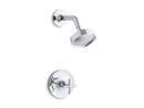 One Handle Single Function Shower Faucet in Polished Chrome (Trim Only)