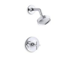 One Handle Single Function Shower Faucet in Polished Chrome (Trim Only)