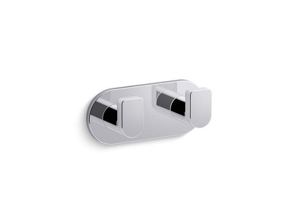 KOHLER Polished Chrome 2 Robe Hook 