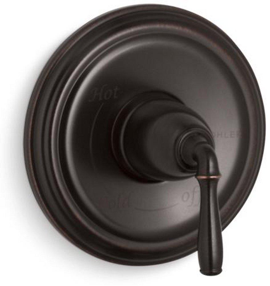KOHLER Oil Rubbed Bronze Pressure Balancing Valve Trim with Single Lever Handle 