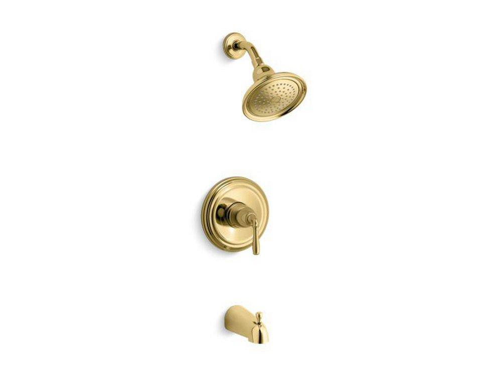 KOHLER Vibrant&reg; Polished Brass Single Handle Single Function Bathtub & Shower Faucet (Trim Only) 