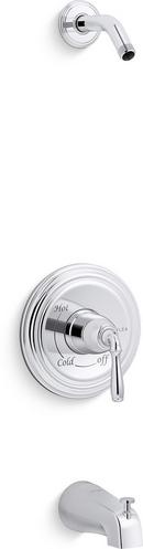 KOHLER Polished Chrome Single Handle Bathtub & Shower Faucet (Trim Only) 