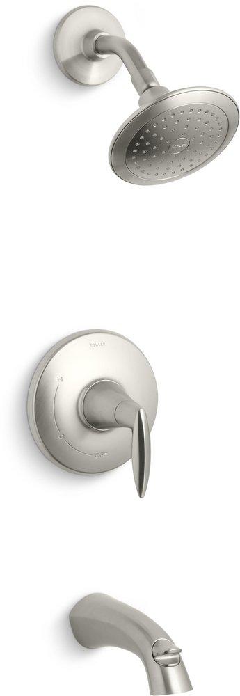 KOHLER Vibrant&reg; Brushed Nickel Single Handle Single Function Bathtub & Shower Faucet (Trim Only) 