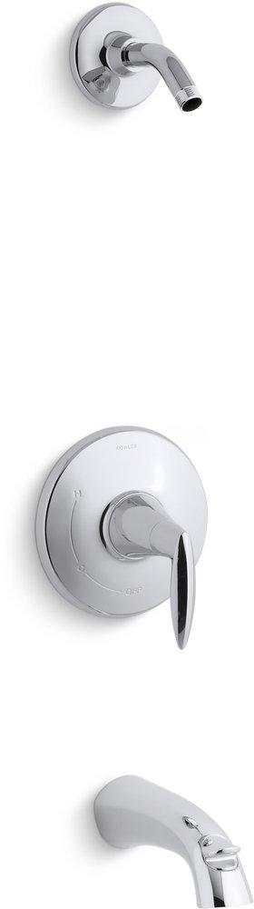 KOHLER Polished Chrome Single Handle Bathtub & Shower Faucet (Trim Only) 