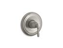 KOHLER Vibrant&reg; Brushed Nickel Pressure Balancing Valve Trim with Single Lever Handle 