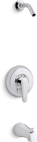 KOHLER Polished Chrome Single Handle Bathtub & Shower Faucet (Trim Only) 