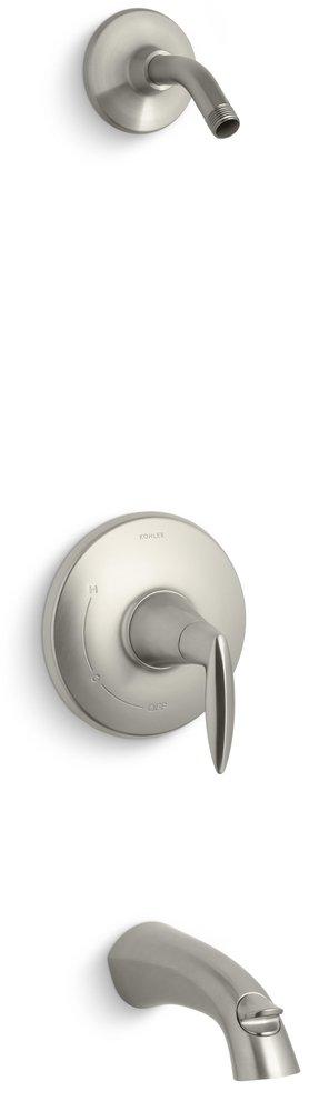 KOHLER Vibrant&reg; Brushed Nickel Single Handle Bathtub & Shower Faucet (Trim Only) 