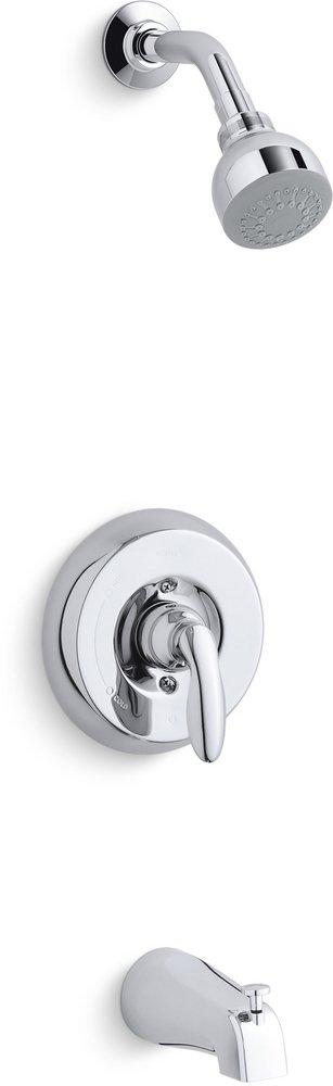 KOHLER One Handle Single Function Bathtub & Shower Faucet in Polished ...