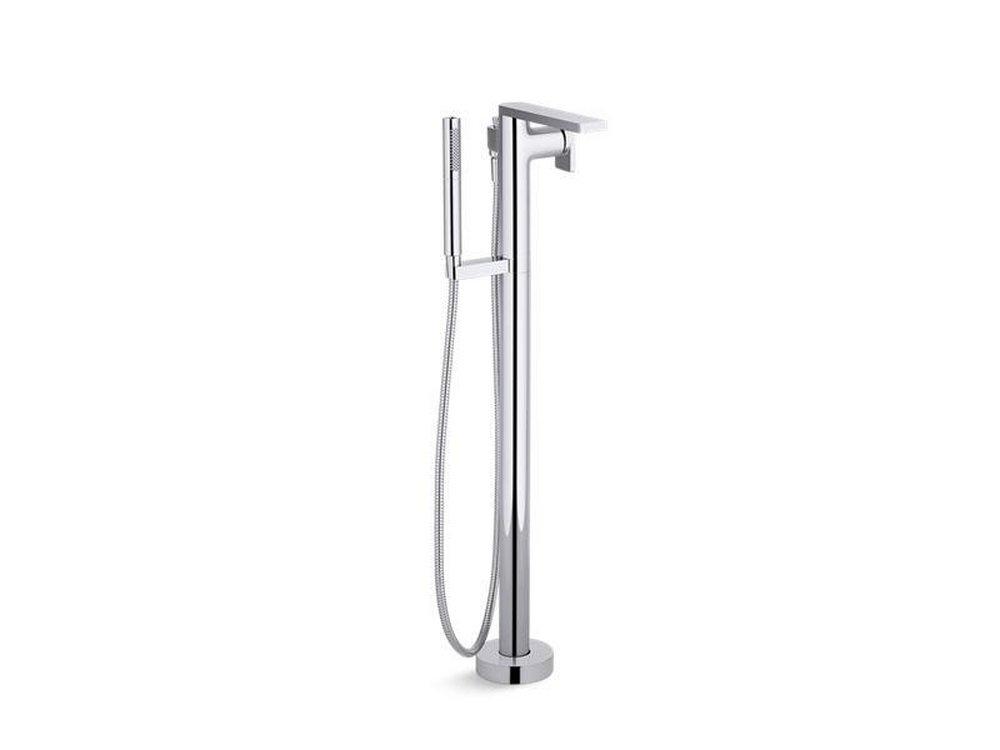 KOHLER Polished Chrome Single Handle Lever Floor Mount Filler 