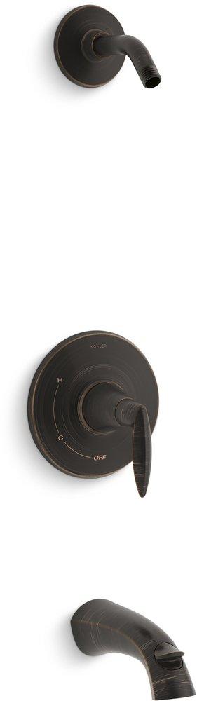 KOHLER Oil Rubbed Bronze Single Handle Bathtub & Shower Faucet (Trim Only) 
