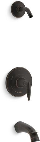 KOHLER Oil Rubbed Bronze Single Handle Bathtub & Shower Faucet (Trim Only) 