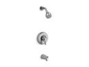 Single Handle Bathtub & Shower Faucet in Brushed Chrome (Trim Only)