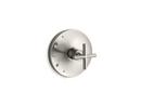 KOHLER Vibrant&reg; Brushed Nickel Valve Trim with Single Cross Handle 