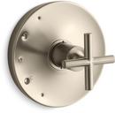 KOHLER Vibrant&reg; Brushed Bronze Valve Trim with Single Cross Handle 
