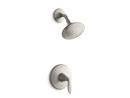2 gpm Shower Valve Trim with Showerhead and Single Lever Handle in Vibrant Brushed Nickel