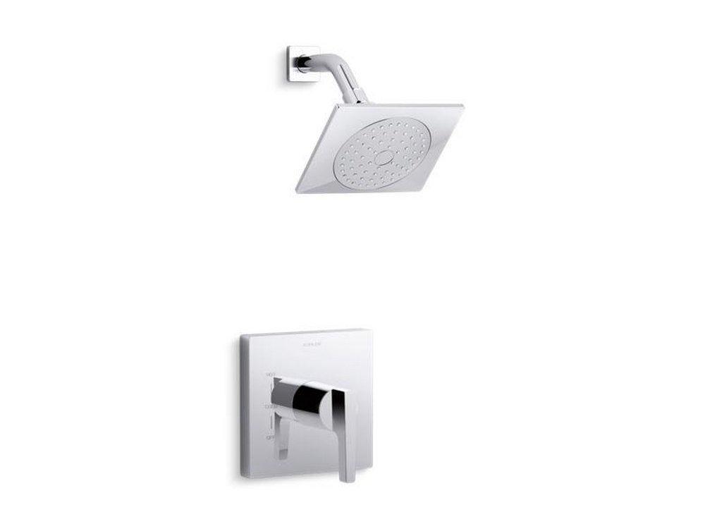 KOHLER Polished Chrome Single Handle Single Function Shower Faucet (Trim Only) 