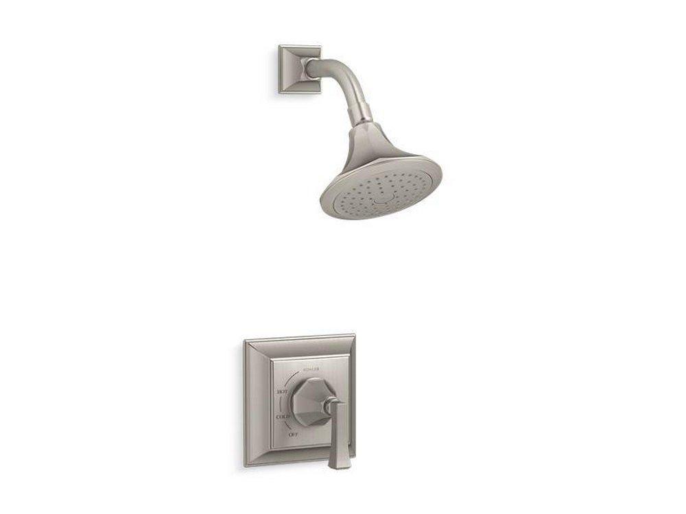 KOHLER Vibrant&reg; Brushed Nickel Single Handle Single Function Shower Faucet (Trim Only) 