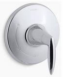 KOHLER Polished Chrome Pressure Balancing Valve Trim with Single Lever Handle 