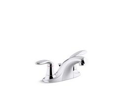 Two Handle Centerset Bathroom Sink Faucet in Polished Chrome
