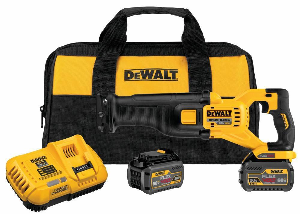 DEWALT Yellow Cordless 6A Lithium-ion Reciprocating Tool Kit 