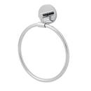 Round Closed Wall Mount Towel Ring in Polished Chrome