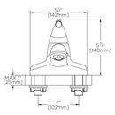 Speakman Polished Chrome Single Handle Bathroom Sink Faucet Lever Handle 