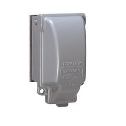 3-37/100 in. 1-Gang Vertical Weatherproof In-Use Cover in Grey