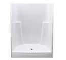 Aquarius Industries White 60 x 34-1/4 x 74 in. Alcove Shower Unit 