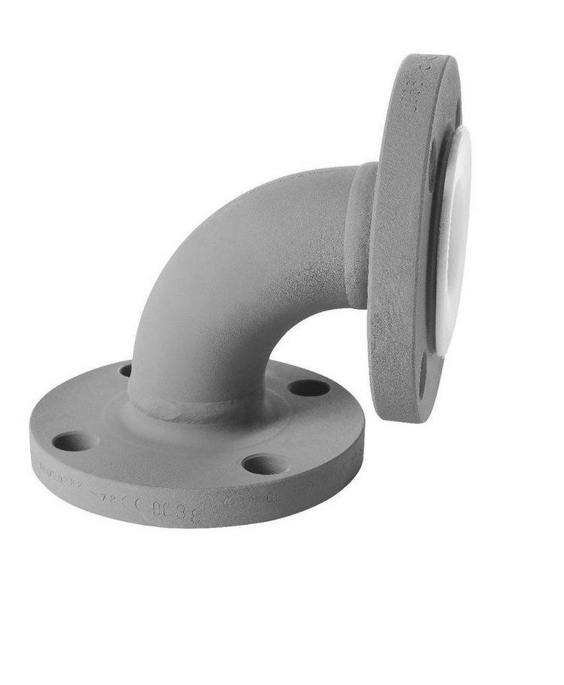 Crane Resistoflex Company Flanged 316 Stainless Steel 90 Degree Elbow 