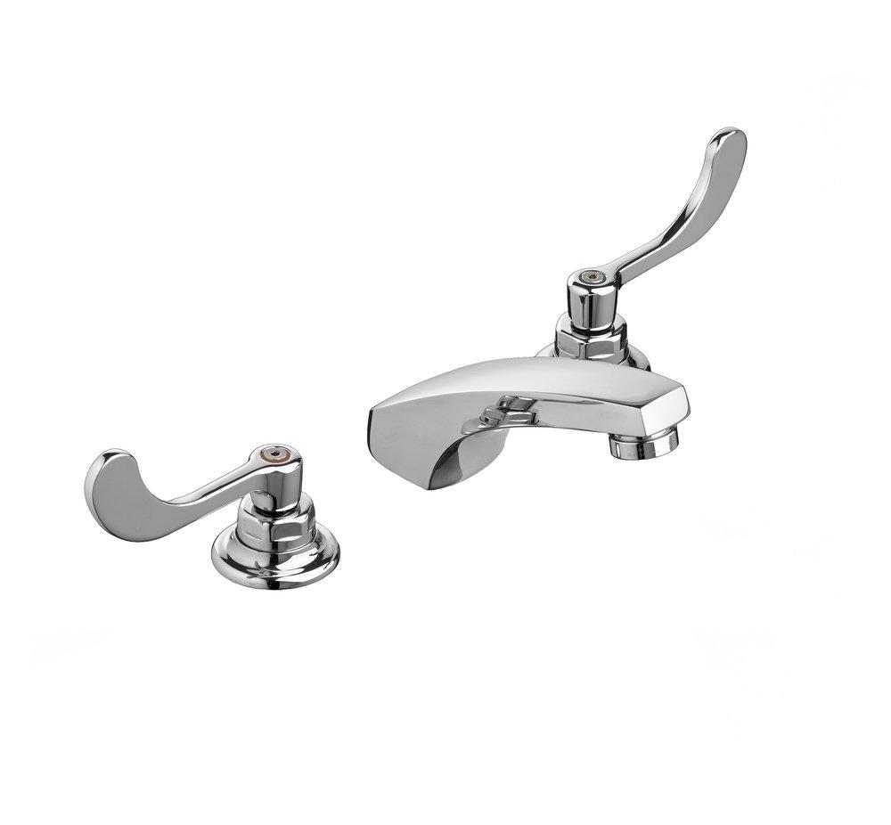 American Standard Polished Chrome Two Handle Widespread Bathroom Sink Faucet 