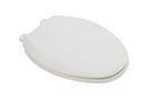 Elongated Closed Front Toilet Seat with Soft Close in White