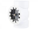 HoldRite&trade; White No Hub Domestic PVC DWV Cleanout Tee in White 